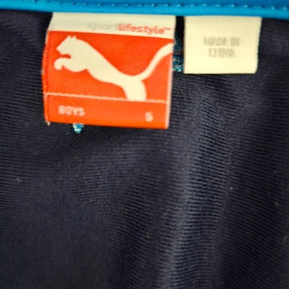 Puma Zip Up Navy Blue Performance Jacket - Picture 2 of 9